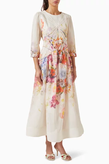 Floral Print Midi Dress
