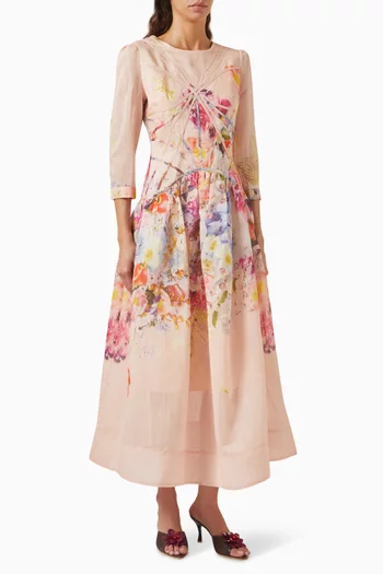 Floral Print Midi Dress