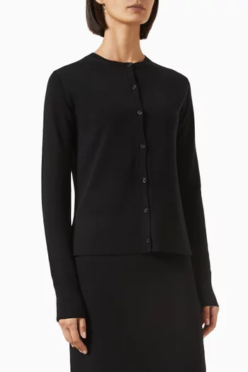 Fine-knit Cardigan in Lyocell Blend