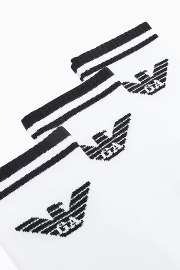 Logo Socks in Terry Cloth, Set of 3