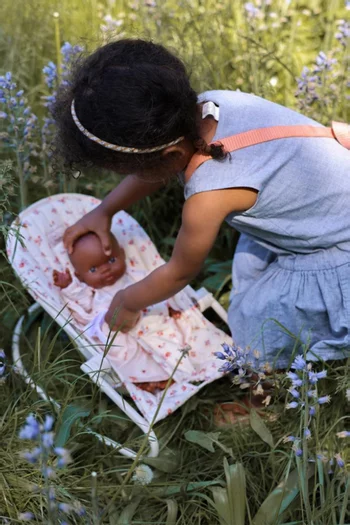 Doll's Bouncer in Recycled Cotton Blend