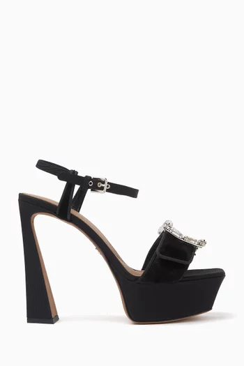 Platform 135 Sandals in velvet