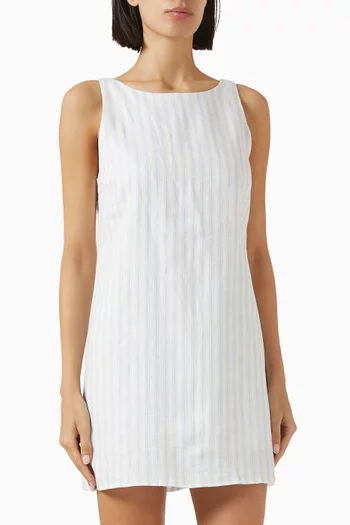 Rosemond Low-back Dress in Linen