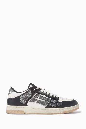 Bandana Skel Low-top Sneakers in Leather