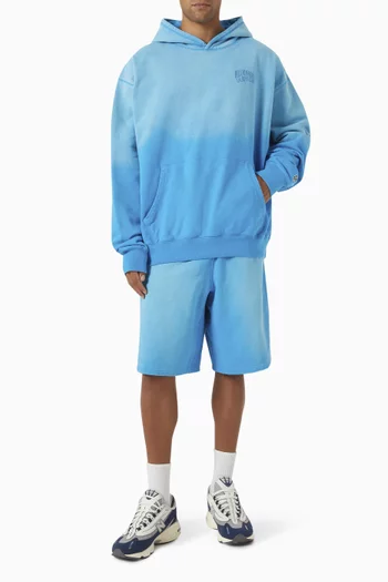 Oversized Arch Logo Popover Hoodie in Cotton