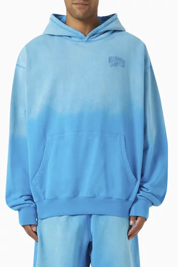 Oversized Arch Logo Popover Hoodie in Cotton