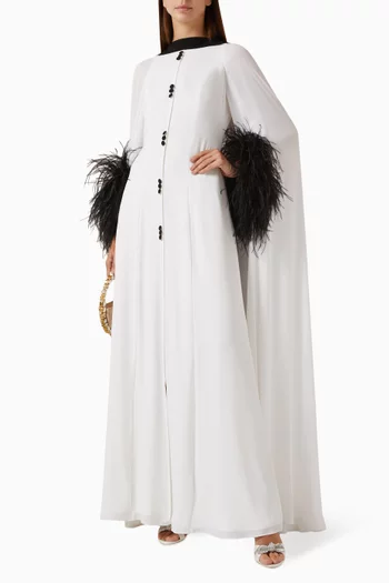 Rebel in Fur Maxi Dress