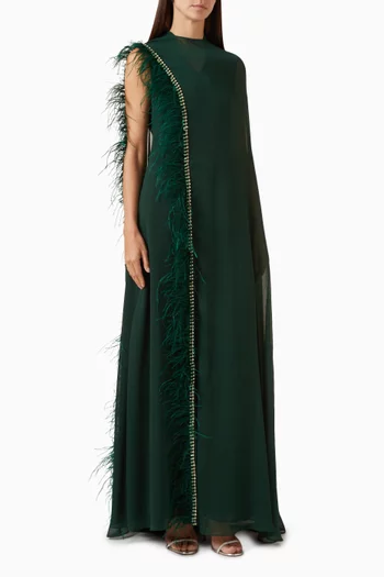 Morgana Cape Maxi Dress
