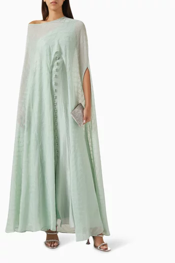 Aurelia Cape-style Maxi Dress