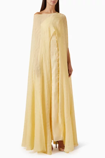 Aurelia Cape-style Maxi Dress