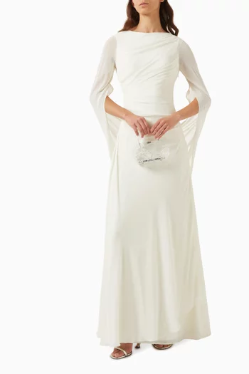 Ruched Cut-out Maxi Dress