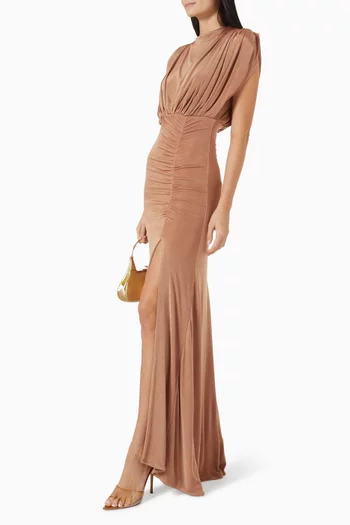 High-neck Gown