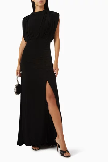 High-neck Gown