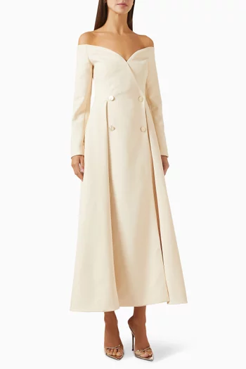 Rosa Off-shoulder Dress in Viscose