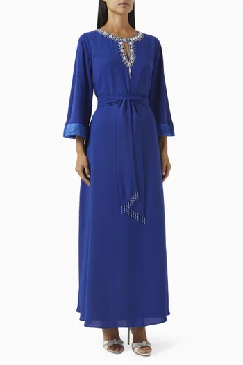 Bead-embellished Fringe Kaftan