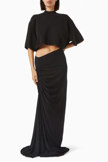 Draped Skirt in Jersey