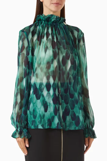 Printed Top in Viscose