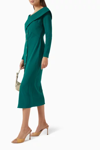 Criss-cross Midi Dress