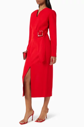Belted Midi Dress