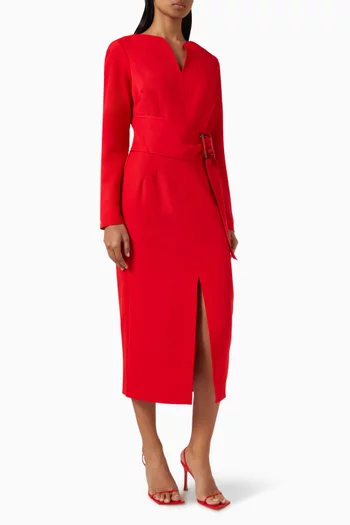 Belted Midi Dress