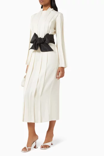 Pleated Maxi Dress