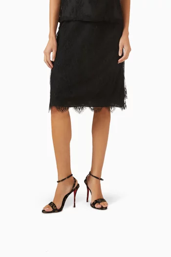 صندل ميس زي بكعب 100 مم مخمل