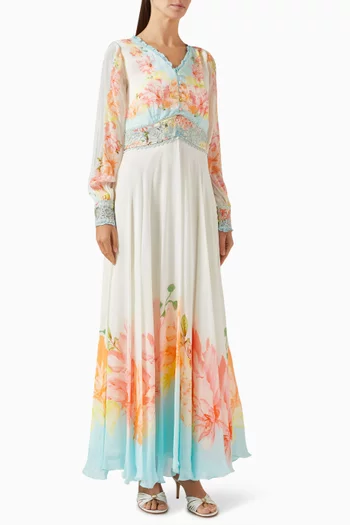 Floral-print Maxi Dress