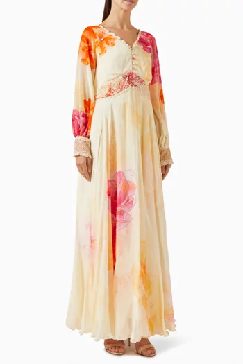 Floral-print Maxi Dress
