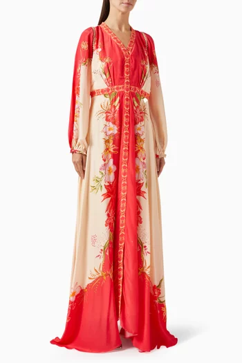 Floral-print Maxi Dress