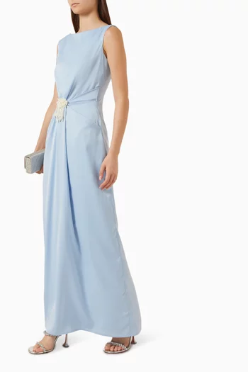 Lazuli Dress in Crepe-satin