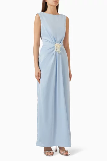 Lazuli Dress in Crepe-satin