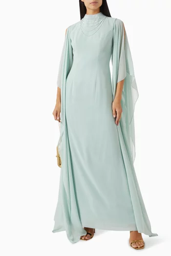 Nerissa Dress in Crepe-chiffon