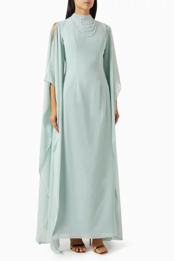 Nerissa Dress in Crepe-chiffon