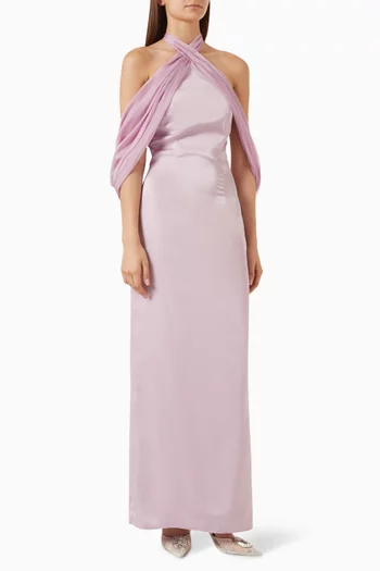 Twilight Dress in Satin-chiffon