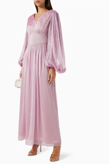 Zephyr Dress in Jersey-chiffon
