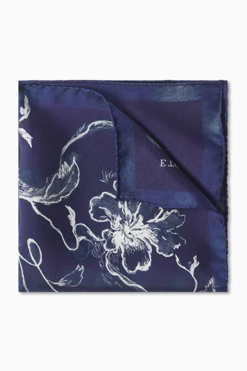 Floral Pocket Square in Silk