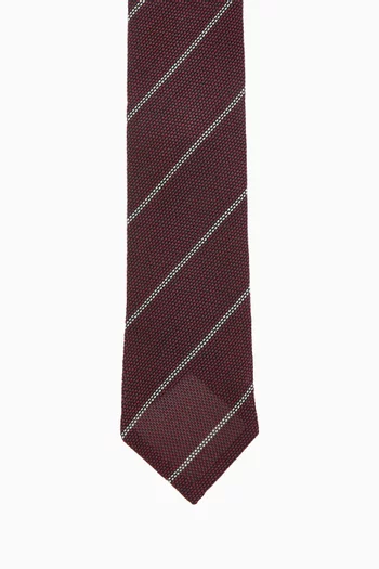 Striped Tie in Grenadine Silk