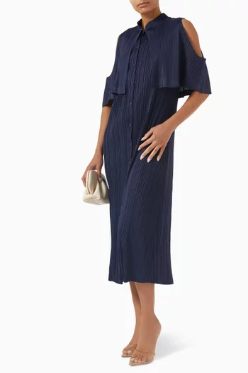 Lea Pleated Midi Dress