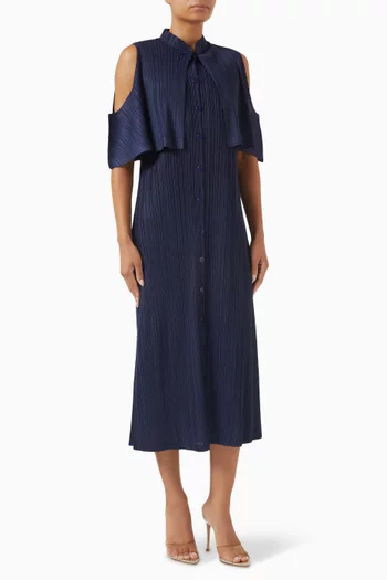 Lea Pleated Midi Dress