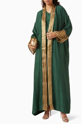 طقم عباية امارا حرير