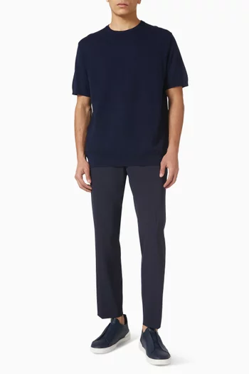 Knitted T-shirt in Cotton