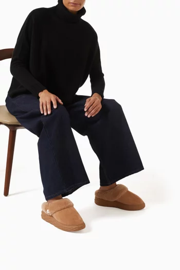 Xan Platform Mules in Suede
