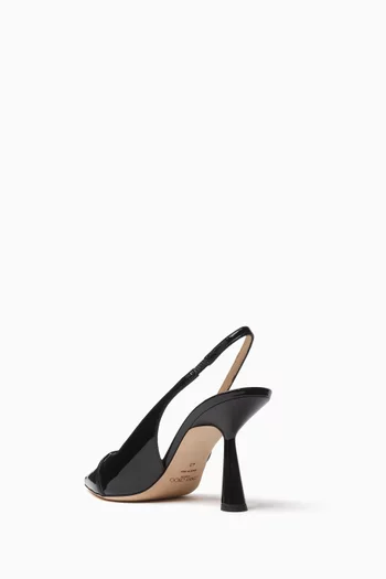 Amita 85 Slingback Pumps in Patent Leather