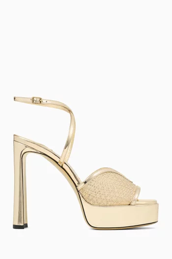 Karli 125 Platform Sandals in Leather