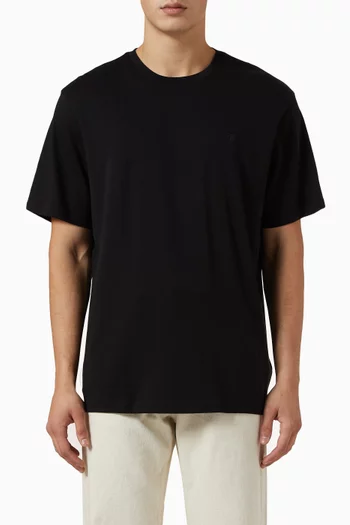 Logo-embroidered T-shirt in Pima-cotton