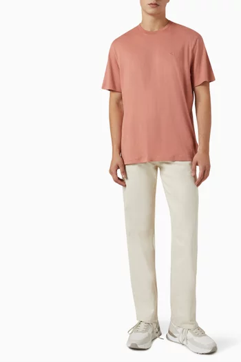 Logo-embroidered T-shirt in Supima Cotton