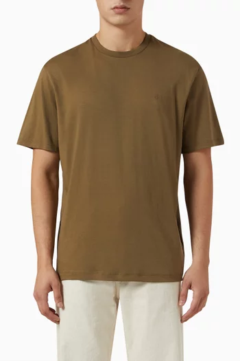 Logo-embroidered T-shirt in Supima Cotton