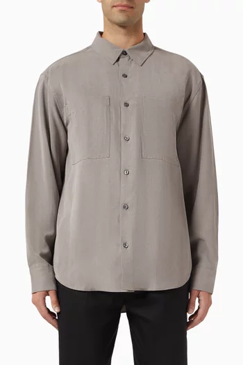 Drapey Relaxed Shirt in Lyocell