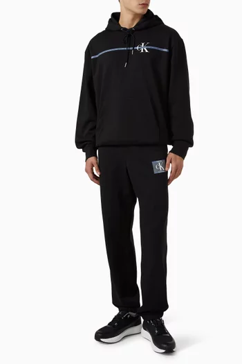 Logo-patch Jogging Pants in Cotton-blend Terry