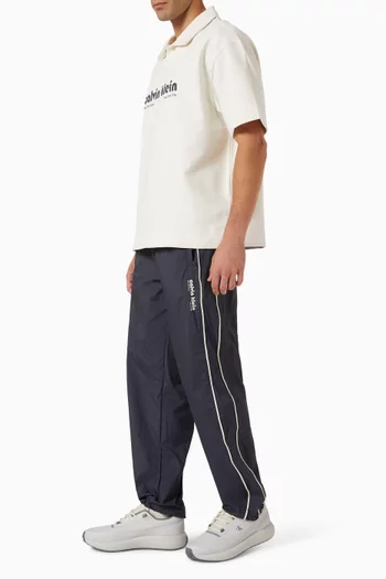 Relaxed Track Pants in Crinkle Nylon